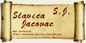 Slavica Jačovac vizit kartica